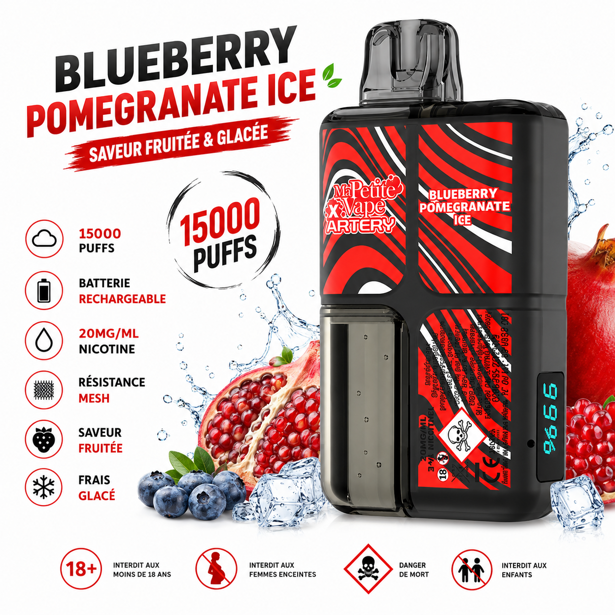 ARTERY BLUEBERRY POMEGRANATE ICE