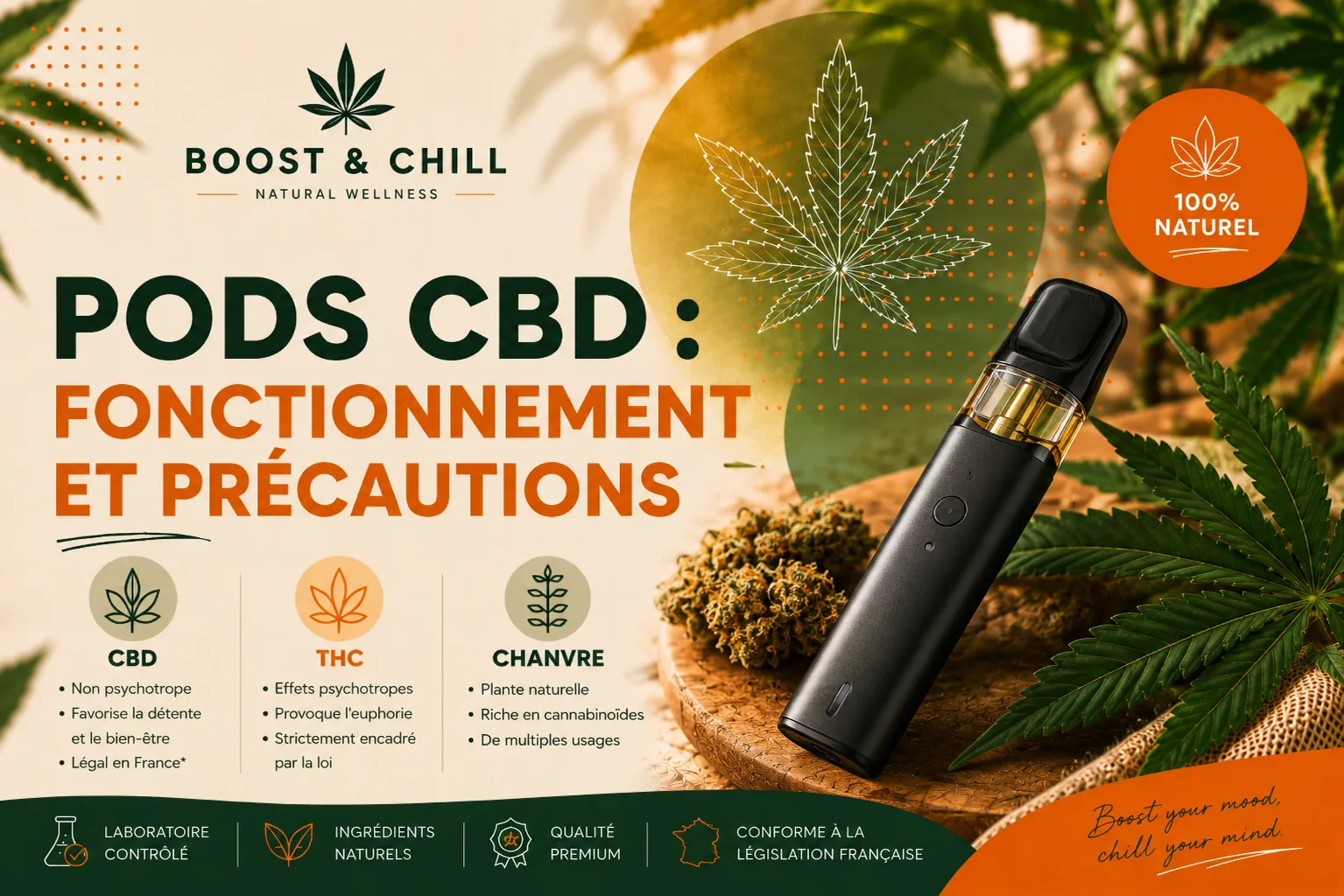 Pods CBD : fonctionnement et précautions