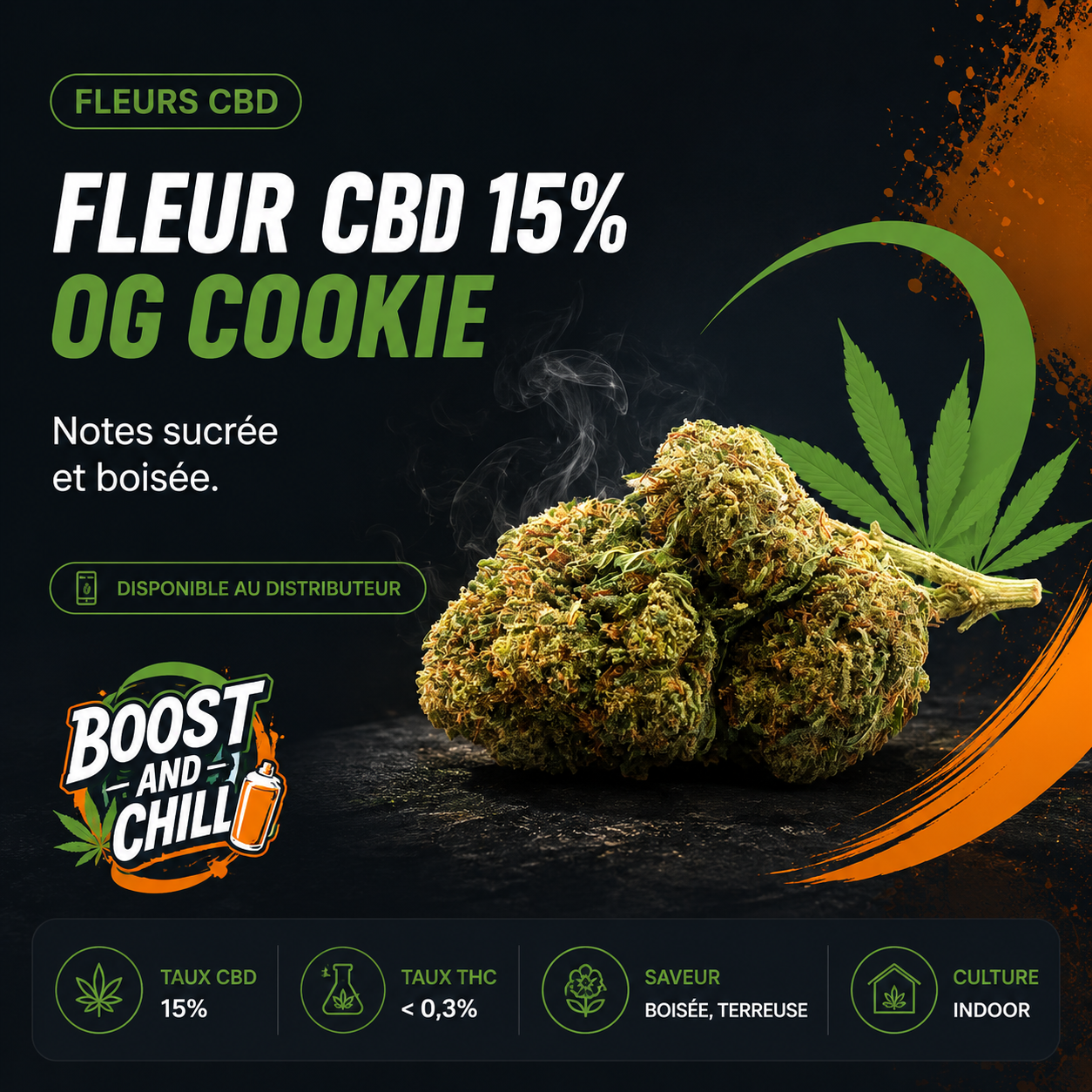 Fleur CBD 15% OG Cookie